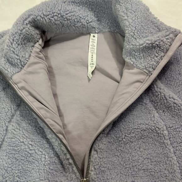 Lululemon Scuba Oversized Fleece Funnel Neck XS/S Winter Cozy Purple Athleisure - Picture 11 of 12